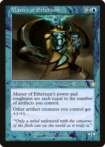 {R} Master of Etherium (Retro) [The Brothers' War Commander][BRC 086]