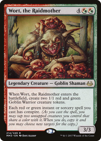 {R} Wort, the Raidmother [Modern Masters 2017][MM3 214]