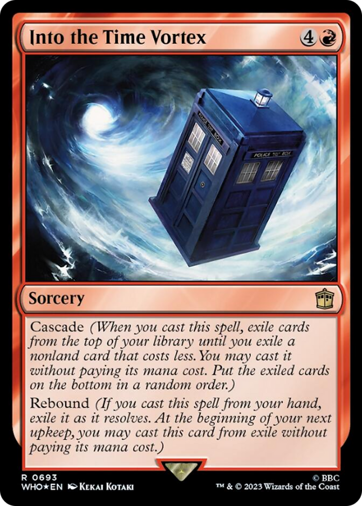 {R} Into the Time Vortex (Surge Foil) [Doctor Who][WHO 693]
