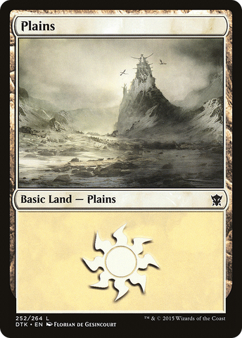 {B}[DTK 252] Plains (252) [Dragons of Tarkir]