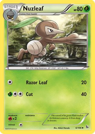 [PKM] Nuzleaf (6/106) [XY: Flashfire]
