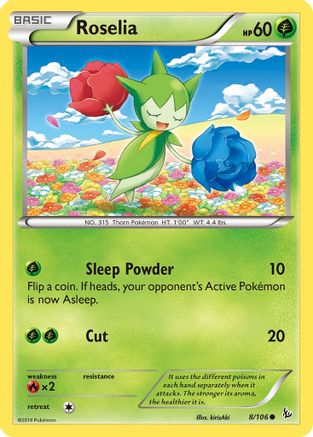 [PKM] Roselia (8/106) [XY: Flashfire]