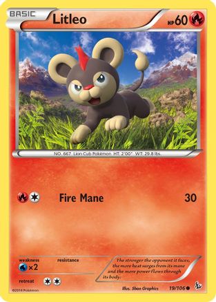 [PKM] Litleo (19/106) [XY: Flashfire]