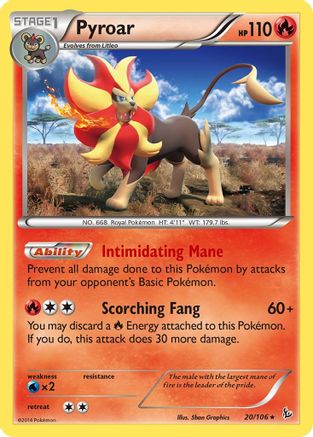 [PKM] Pyroar (20/106) [XY: Flashfire]
