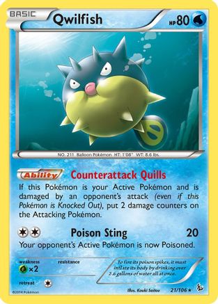 [PKM] Qwilfish (21/106) [XY: Flashfire]