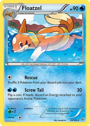 [PKM] Floatzel (29/106) [XY: Flashfire]