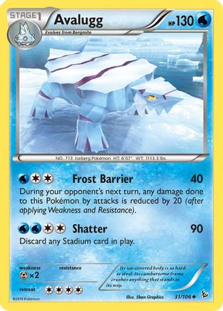 [PKM] Avalugg (31/106) [XY: Flashfire]