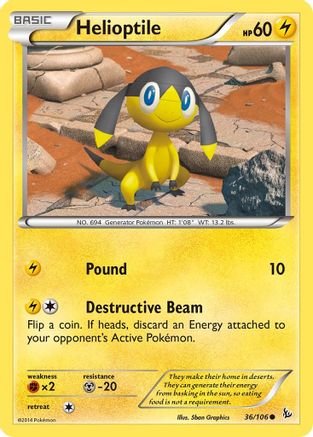 [PKM] Helioptile (36/106) [XY: Flashfire]