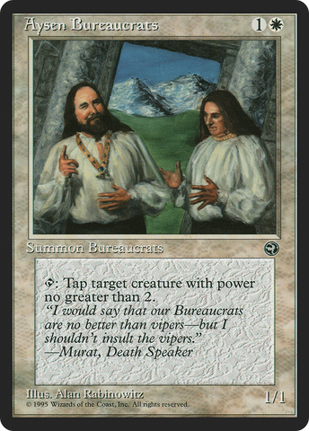 {C} Aysen Bureaucrats (Murat Flavor Text) [Homelands][HML 3A]