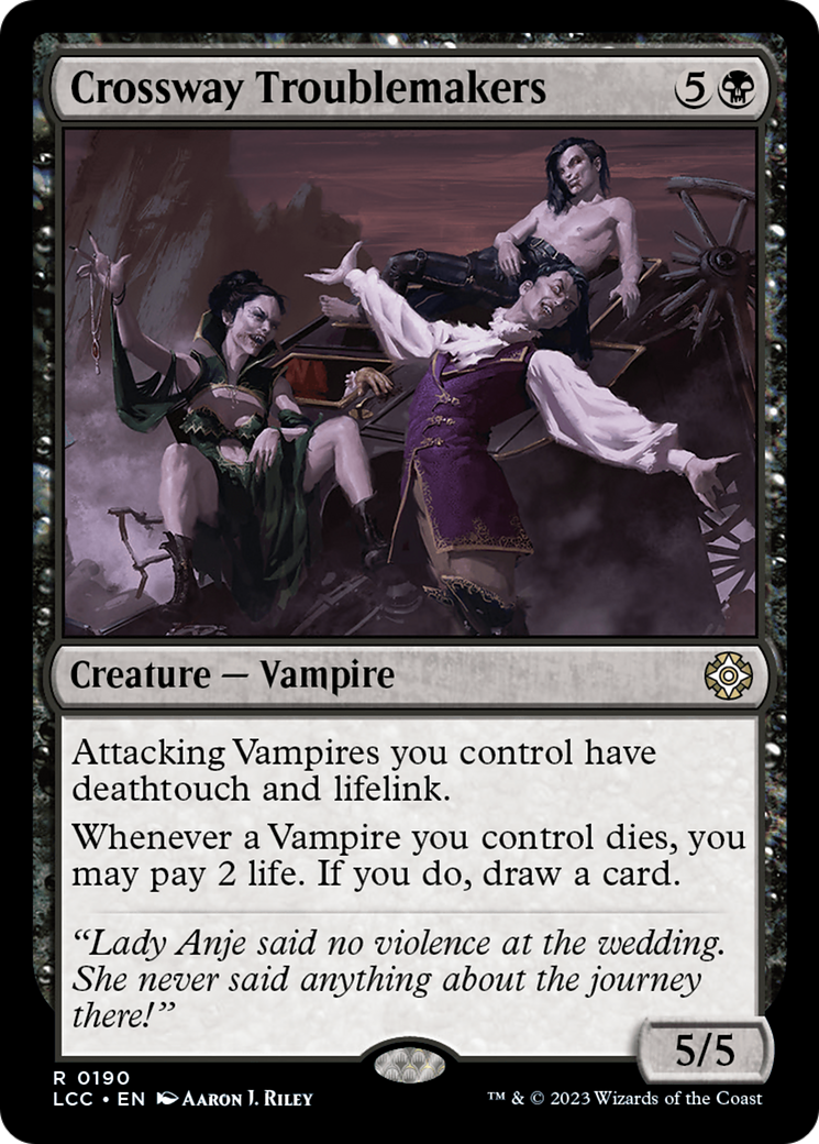 {R} Crossway Troublemakers [The Lost Caverns of Ixalan Commander][LCC 190]
