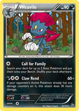 [PKM-R] Weavile (52/106) [XY: Flashfire]