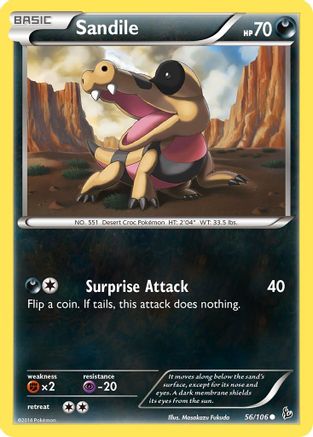 [PKM] Sandile (56/106) [XY: Flashfire]