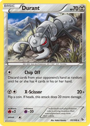 [PKM] Durant (61/106) [XY: Flashfire]