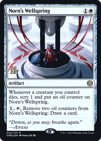 {R} Norn's Wellspring [Phyrexia: All Will Be One Prerelease Promos][PR ONE 024]