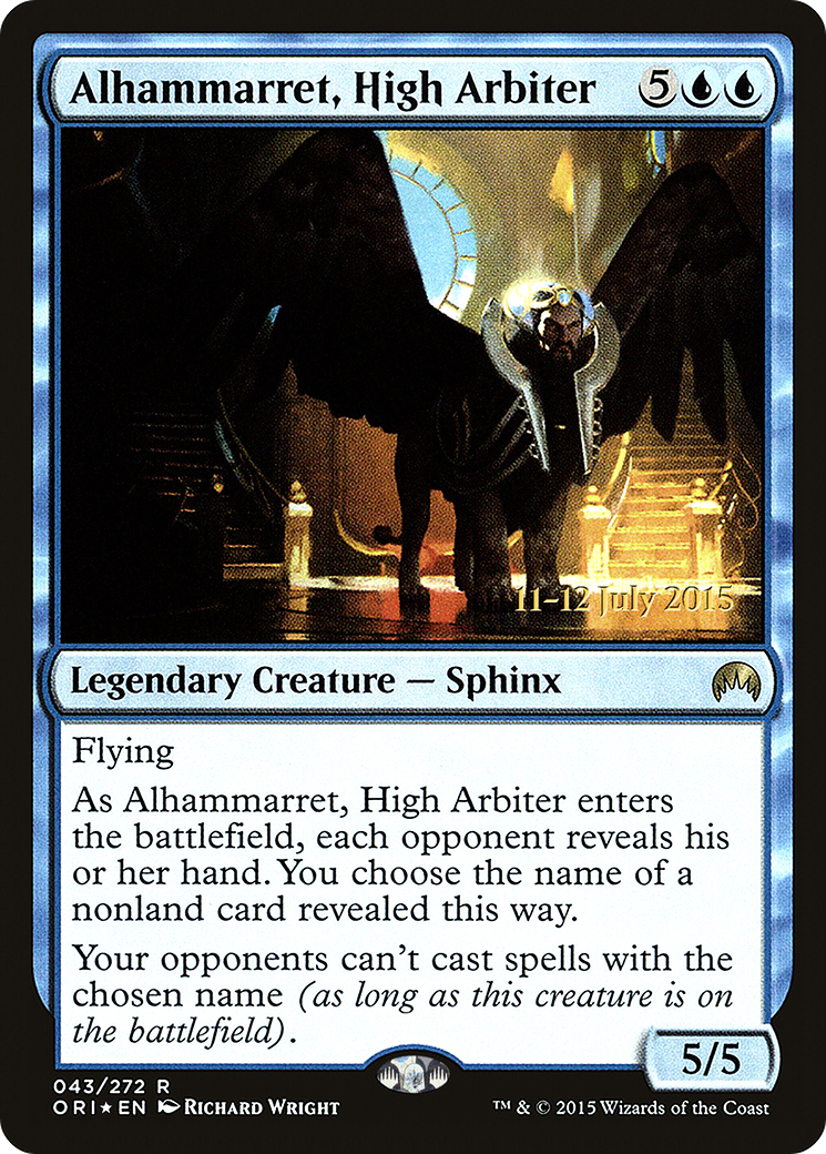{R} Alhammarret, High Arbiter [Magic Origins Prerelease Promos][PR ORI 043]
