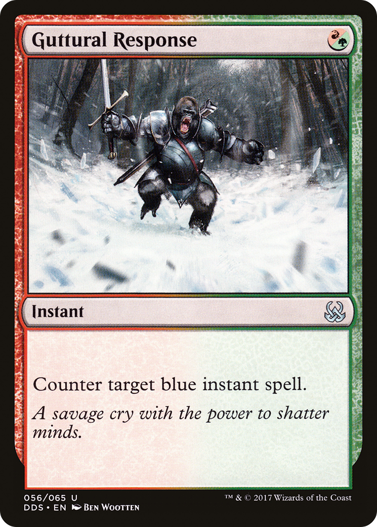 {C} Guttural Response [Duel Decks: Mind vs. Might][DDS 056]