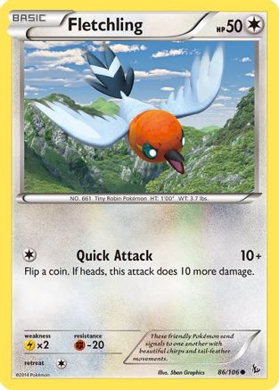 [PKM] Fletchling (86/106) [XY: Flashfire]