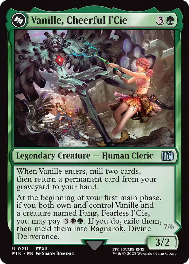 {@C} Vanille, Cheerful l'Cie // Ragnarok, Divine Deliverance [FINAL FANTASY][FIN 211]