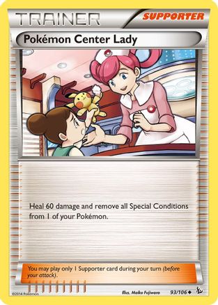 [PKM] Pokemon Center Lady (93/106) [XY: Flashfire]