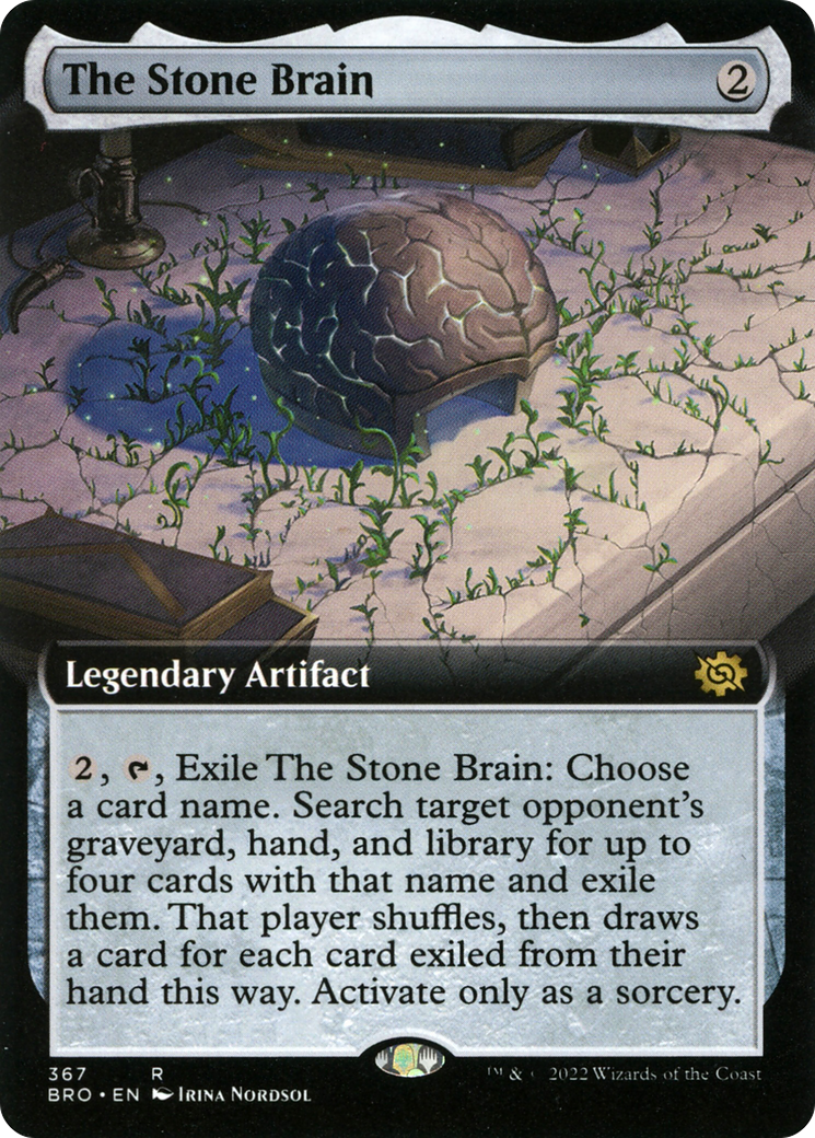 {R} The Stone Brain (Extended Art) [The Brothers' War][BRO 367]
