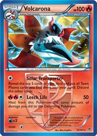 [PKM] Volcarona (13/101) (Theme Deck Exclusive) [Black & White: Plasma Blast]