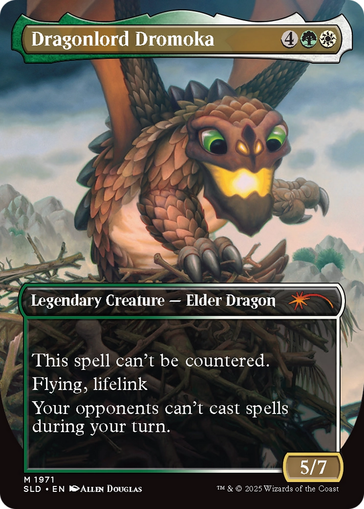 Dragonlord Dromoka // Dragonlord Dromoka [SLD-1971]  (Borderless) Foil