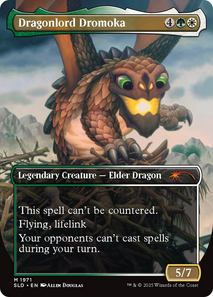 Dragonlord Dromoka // Dragonlord Dromoka [SLD-1971]  (Borderless) Foil