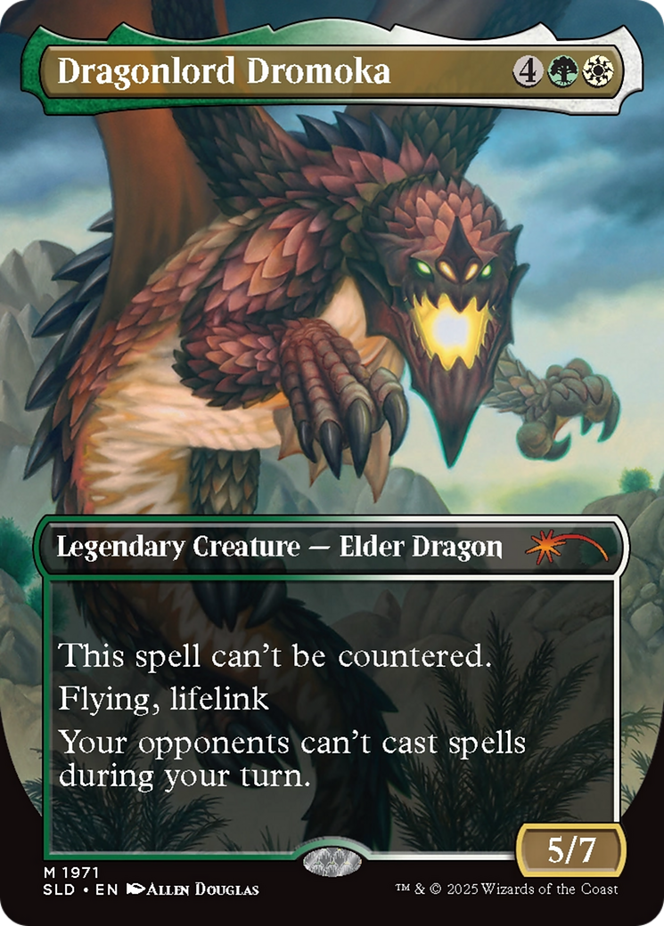 Dragonlord Dromoka // Dragonlord Dromoka [SLD-1971]  (Borderless) Foil