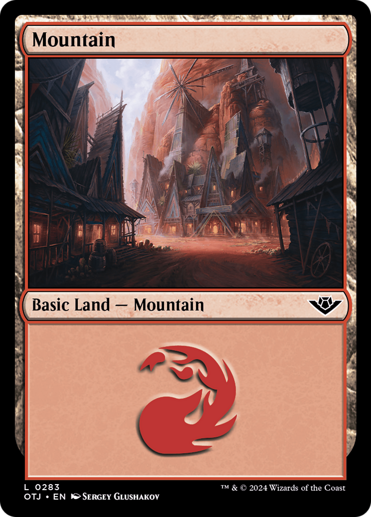 {B}[OTJ 283] Mountain (0283) [Outlaws of Thunder Junction]