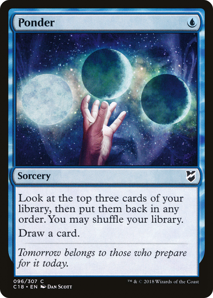 {C} Ponder [Commander 2018][C18 096]