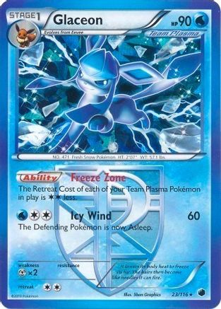 [PKM] Glaceon (23/116) (Theme Deck Exclusive) [Black & White: Plasma Freeze]