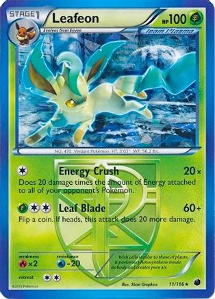 [PKM] Leafeon (11/116) (Theme Deck Exclusive) [Black & White: Plasma Freeze]