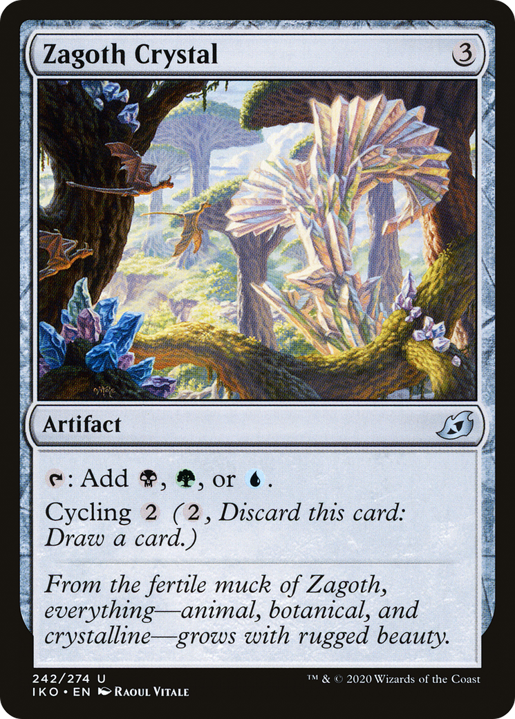 {C} Zagoth Crystal [Ikoria: Lair of Behemoths][IKO 242]