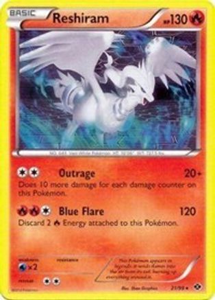 [PKM-R] Reshiram (21/99) (Theme Deck Exclusive) [Black & White: Next Destinies]