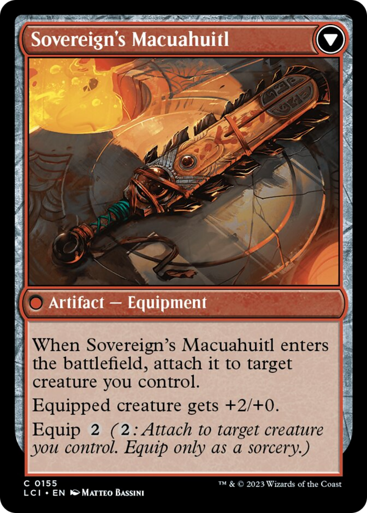 {@C} Idol of the Deep King // Sovereign's Macuahuitl [The Lost Caverns of Ixalan][LCI 155]