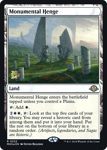 {R} Monumental Henge [Modern Horizons 3 Prerelese Promos][PR PMH3 222]