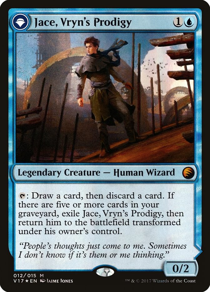 {R} Jace, Vryn's Prodigy // Jace, Telepath Unbound [From the Vault: Transform][V17 012] - Misty Mountain Games