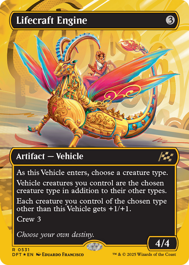 {@R} Lifecraft Engine (Borderless) (First-Place Foil) [Aetherdrift][DFT 531]