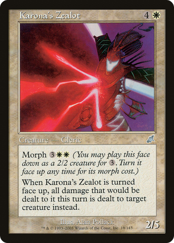 {C} Karona's Zealot [Scourge][SCG 018]