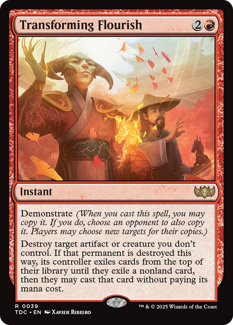 {R} Transforming Flourish [Tarkir: Dragonstorm Commander][TDC 039]