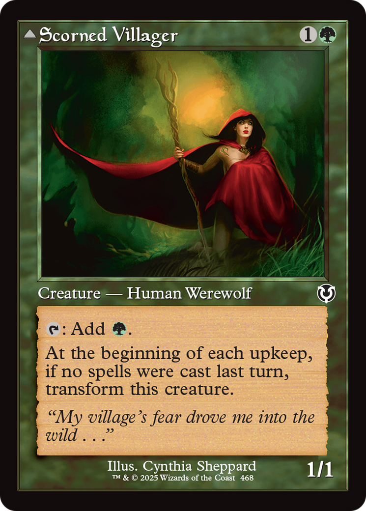 {C} Scorned Villager // Scrounged Scythe (Retro Frame) [Innistrad Remastered][INR 468]