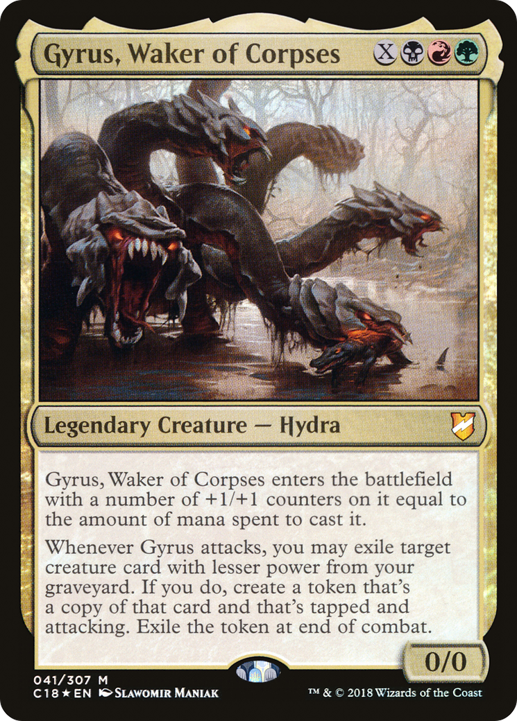 {R} Gyrus, Waker of Corpses [Commander 2018][C18 041]