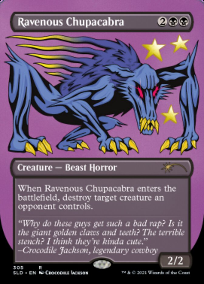 {R} Ravenous Chupacabra (Borderless) (Foil Etched) [Secret Lair Drop Series][ET SLD 305]