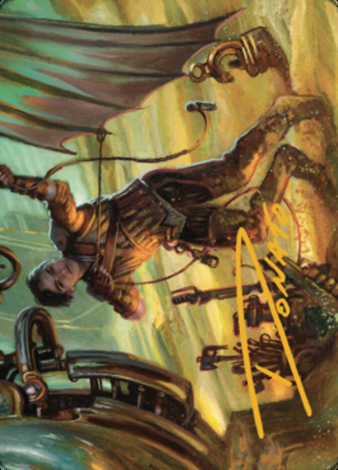{A} Mishra, Excavation Prodigy Art Card (Gold-Stamped Signature) [The Brothers' War Art Series][GS ABRO 036]