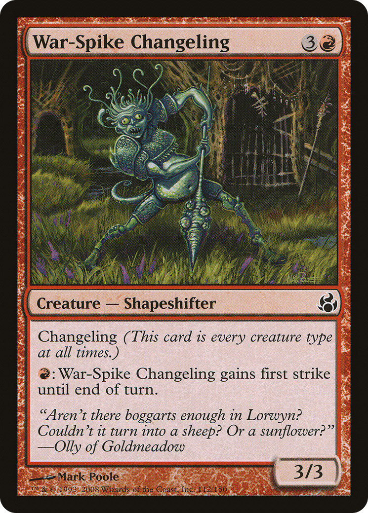 {C} War-Spike Changeling [Morningtide][MOR 112]