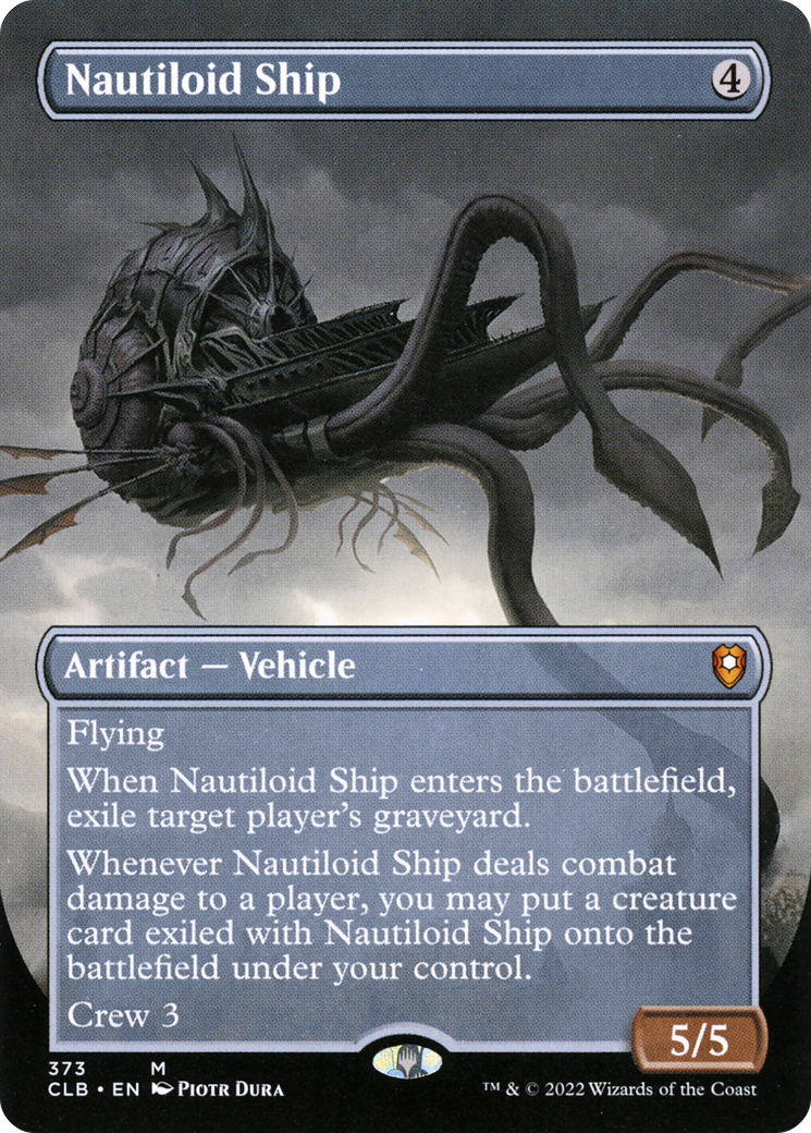 {R} Nautiloid Ship (Borderless Alternate Art) [Commander Legends: Battle for Baldur's Gate][CLB 373]