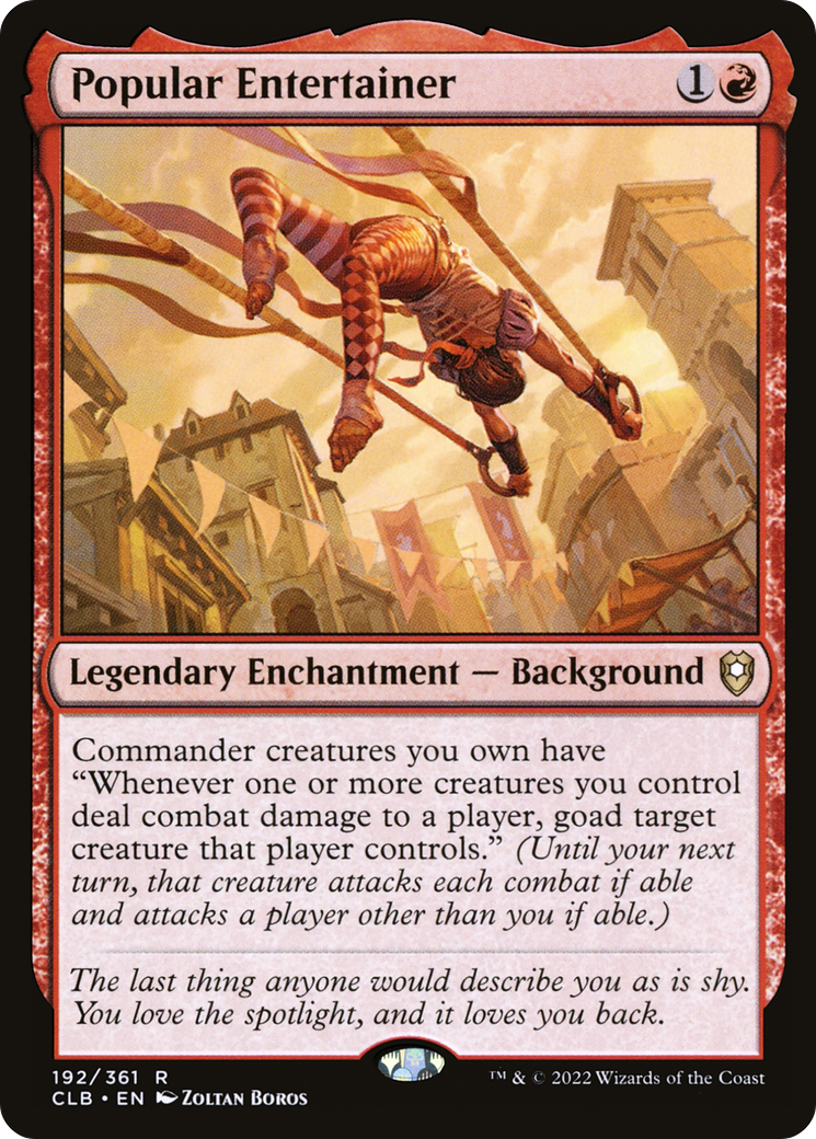 {R} Popular Entertainer [Commander Legends: Battle for Baldur's Gate][CLB 192]