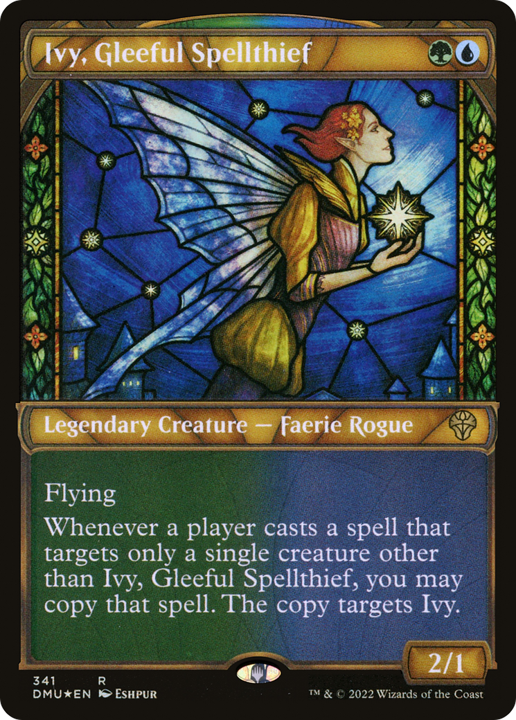 {R} Ivy, Gleeful Spellthief (Showcase Textured) [Dominaria United][DMU 341]