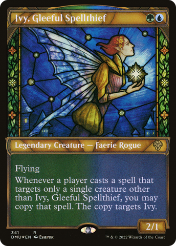 {R} Ivy, Gleeful Spellthief (Showcase Textured) [Dominaria United][DMU 341]