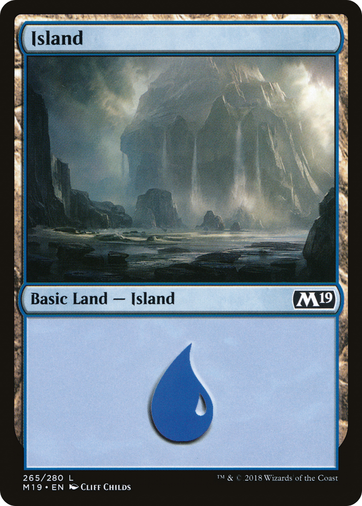 {B}[M19 265] Island (265) [Core Set 2019]